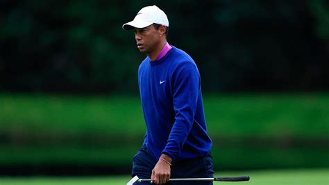 Masters Champion Tiger Woods Walks To The Next Hole During Continuation