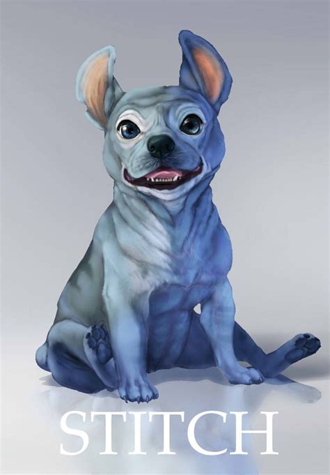 Stitch As A Regular Puppy😍🐕🐶 Dog Illustration Art Disney Drawings