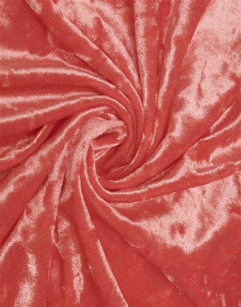 Peach Color Plain Poly Velour Dress Material Fabric Charu Creation