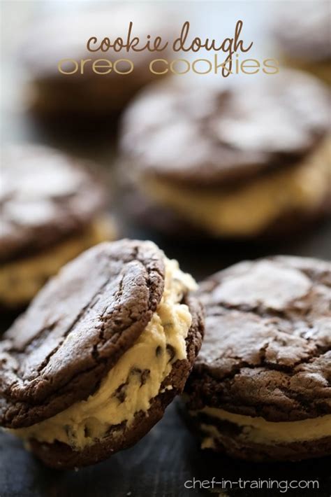 Homemade Cookie Dough Oreo Cookies Recipe Chef In Training