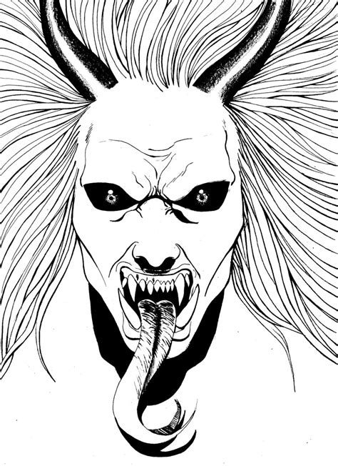 Demon Face Drawing ~ Demon Face Deviantart Bodegawasuon