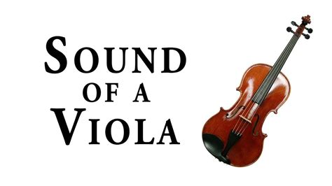 Sound Of The Viola Youtube