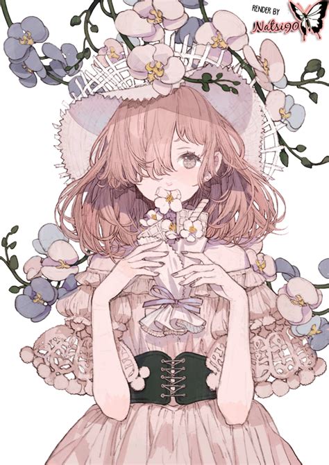 Flower Girl Render By Natsi90 On Deviantart Cô Gái Trong Anime Hình Vẽ Anime Hình Vẽ Dễ Thương