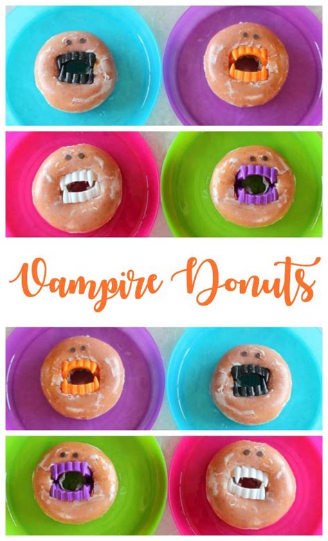 Are You Ready To Make The Silliest Not So Spooky Halloween Treats These Vampire Donuts Come