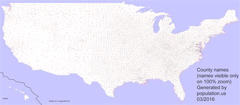 United States Map With County Names Map