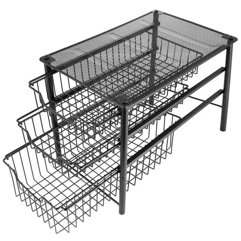 How to install drawer slides step by step. Amazon.com: 3S Stackable 3 Tier Sliding Basket Organizer ...