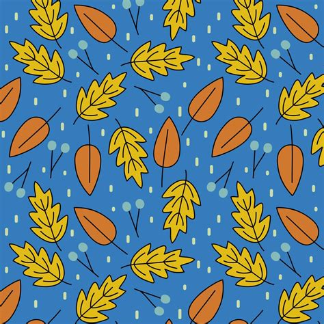 Seamless Pattern With Autumn Leaves 652103 Vector Art At Vecteezy