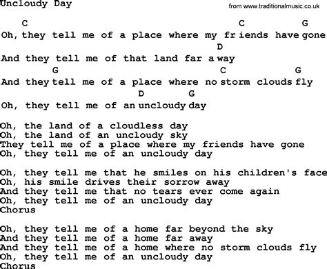 Top 1000 Folk and Old Time Songs Collection: Uncloudy Day - Lyrics with ...