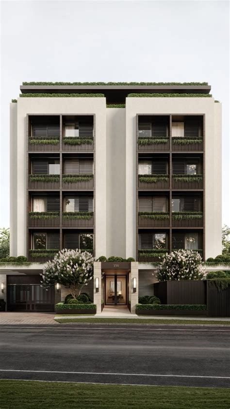 Plan 21425dr 8 Unit Apartment Complex With Balconies Artofit