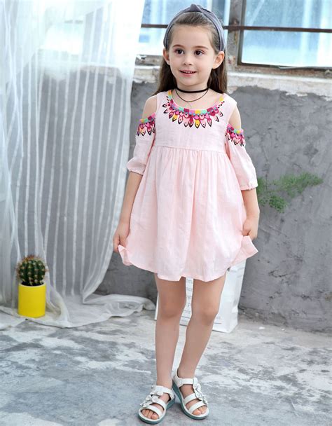 Buy Children Designer Girl Brands Cotton Cold Shoulder