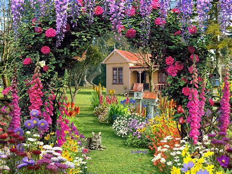 Beautiful Flower Garden Wallpaper Hd Free Photos Cool