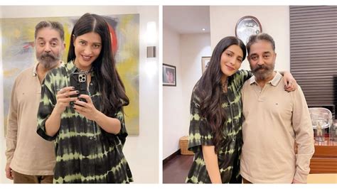 Father Daughter Love Shruti Hassan Shares An Adorable Selfie With