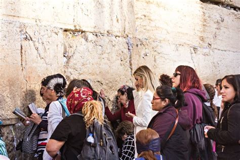 Jerusalem Israel 17 November 2019 Women Pray At The Western Wall A