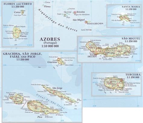 Azores Return To Atlantic Maps Azores Map Island Map