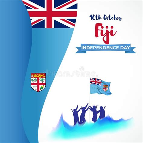 Vector Illustration For Fiji Independence Day Stock Vector