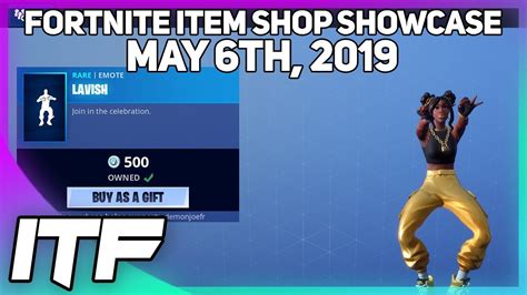 What is in the fortnite item shop right now? Fortnite Item Shop *NEW* LAVISH EMOTE! [May 6th, 2019 ...