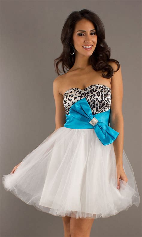 Short Strapless Sweetheart Dress 8056 Short Strapless Dress With Print