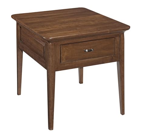 Kincaid Furniture Cherry Park One Drawer End Table Johnny Janosik