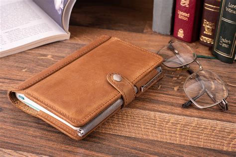Pocket Moleskine Leather Cover Personalized Leather Cover For Etsy