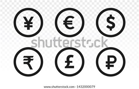 International Currency Symbol Icons Currency Symbols Euro Dollar Pound