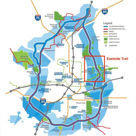 Atlanta Beltline Trail Map