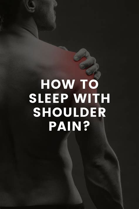 How To Sleep With Shoulder Pain Lifestyle By Ps