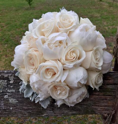Ivory Roses And White Peony Created By Lovely Bridal Blooms Ivory