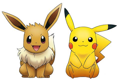 Pikachu And Eevee By Ryanthescooterguy On Deviantart