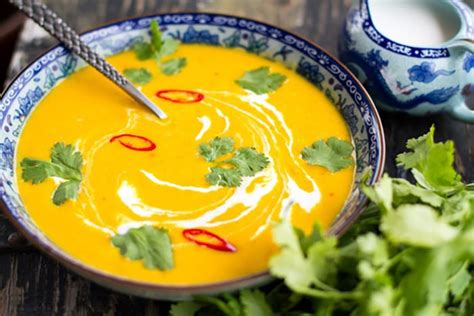 Spicy Thai Pumpkin Coconut Soup Paleo Gluten Free Vegan