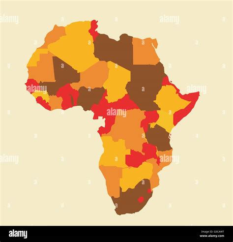Africa Map Vector Illustration Art Stock Vector Image And Art Alamy