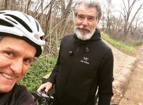 Pierce Brosnan Spotted Biking On Lady Bird Lake Trail