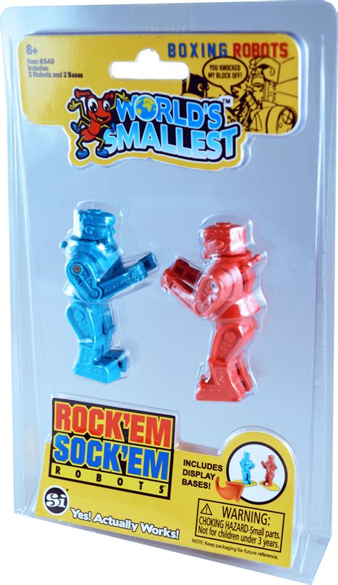 Worlds Smallest Rock Em Sock Em Robots Tom S Toys