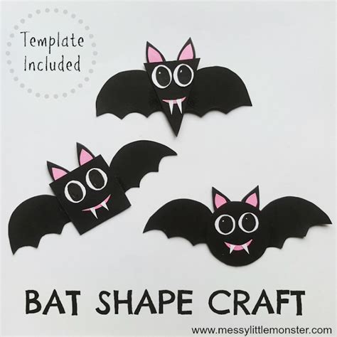 Halloween Bat Crafts For Kids Messy Little Monster