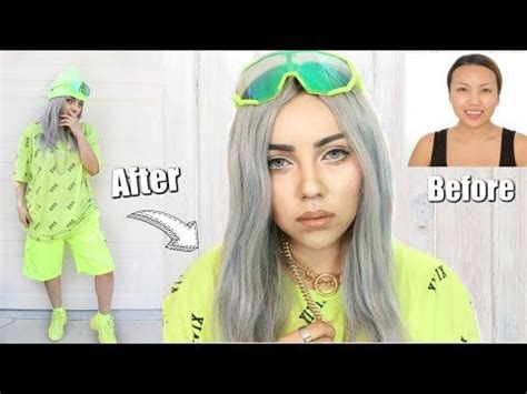 Billie Eilish Makeup Transformation Youtube Maquillaje Diy