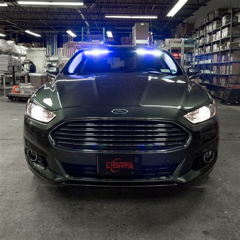 Ford said the police responder automatically switches to maximum. UBL V6.2 LED Interior Visor Bar in a Ford Fusion | Ultra ...