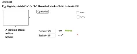 Hányféle olyan téglalap van, amelynek oldalai méterben kifejezve egész számok, és a kerülete 100 m ? kerület, terület - GeoGebra