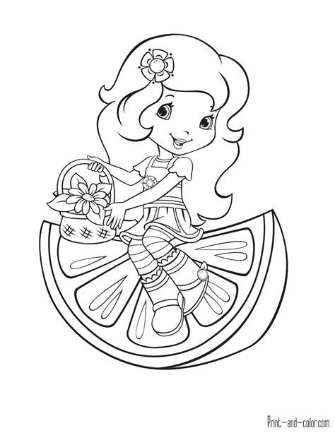 Strawberry Shortcake Coloring Pages Print And