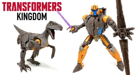 Transformers Kingdom Voyager Class Dinobot Review YouTube