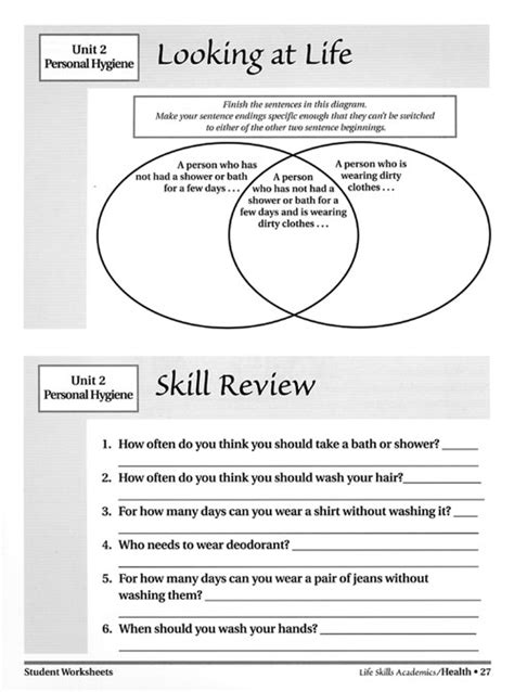 14 Best Images Of Life Skills Worksheets For Adults In
