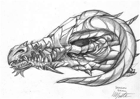 Dragon Skull Dragon Images Drawings Motorcycle Drawing