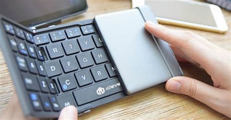 Amazon Iclever Portable Bluetooth Folding Keyboard W Pouch Only 25