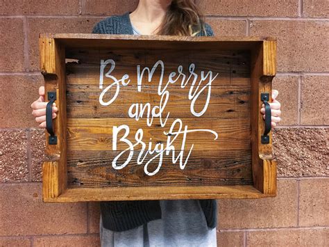 Hand Lettered Pallet Serving Tray Pallet Serving Trays Wood Crafts