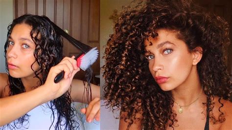 how to style and apply product to 3b curly hair jayme jo youtube