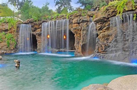We build epic things in our backyard, and compete in some of the most unique internet challenges!! A Luxurious Pool with a Waterfall and a Cave at Old Lion ...