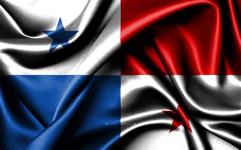 descargar bandera panameña 4k países de américa del norte banderas de tela día de panamá