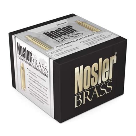 Nosler Unprimed Brass Rifle Cartridge Cases 25ct 26 Nosler Natchez