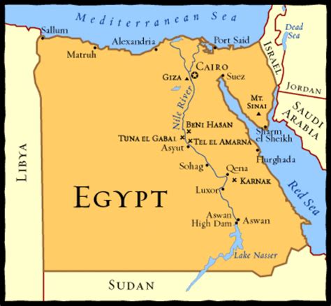 Ubicacion Mapa Egipto