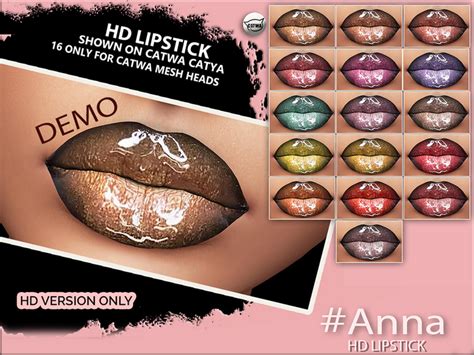 second life marketplace sintiklia lipstick anna catwa hd demo