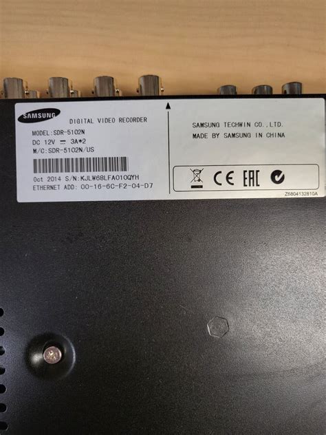 Samsung Sdr 5102n 16 Channel Dvr Only 2t Hdd Ebay