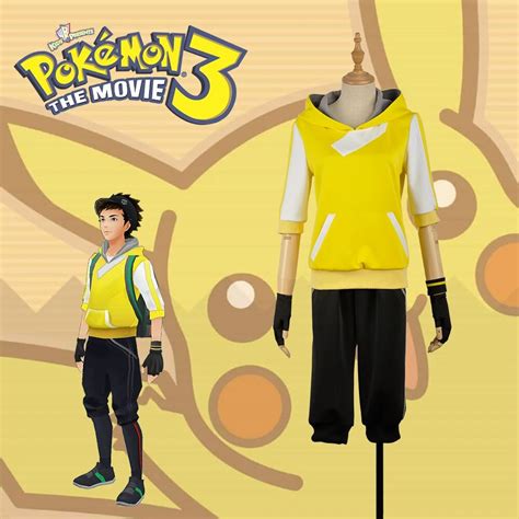 Hand Tour Pokemon Go Yellow Trainers Cosplay Costume Outfit Clothing